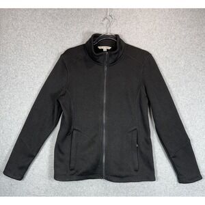 Port Authority‎ Jacket Womens Medium Black Full Zip Fleece Lined Outdoor Layer